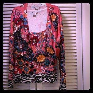 Alberto Makati top & cardigan combo